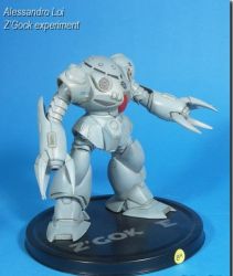 Alessandro 'AlekMcroy' LOI - modellino Z- GOK  E  Experiment - da Gundam in scala 1-100 